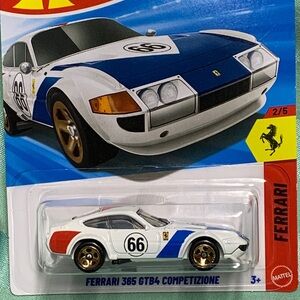 Ferrari 365 GTB4 Competizione 66 white hot wheels